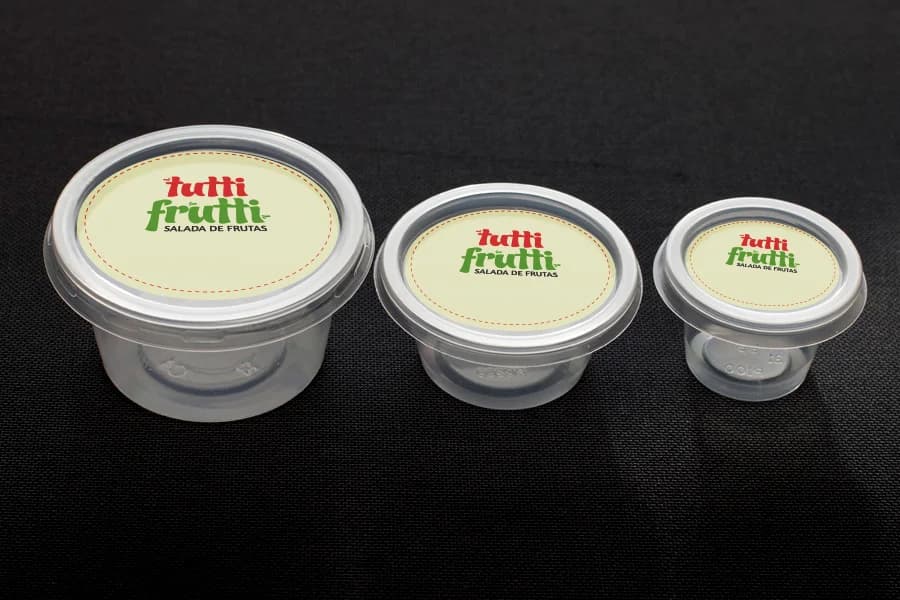 Tutti Frutti identity applied to a printed piece.